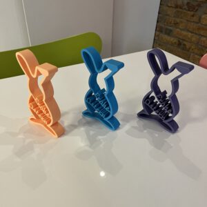 Tischdeko Osterhase mit Schriftzug